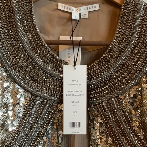 Veronica Beard Women's Gold Jacket - Picture 4 of 5